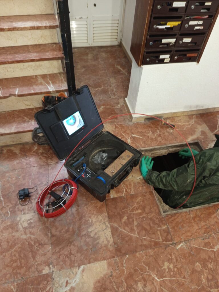 Camara TV Reparación de redes de saneamiento